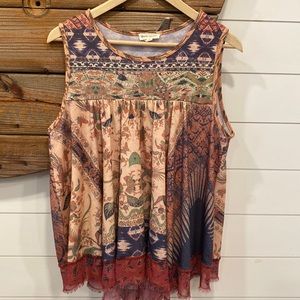 Anthropologie sleeveless blouse tank